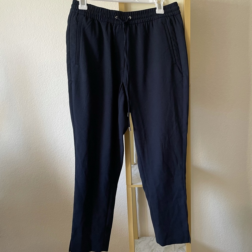 H&M Navy Blue Dress Jogger Office Pants